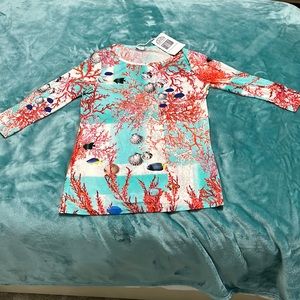 Richard Grand,  underwater print with long sleeves size small